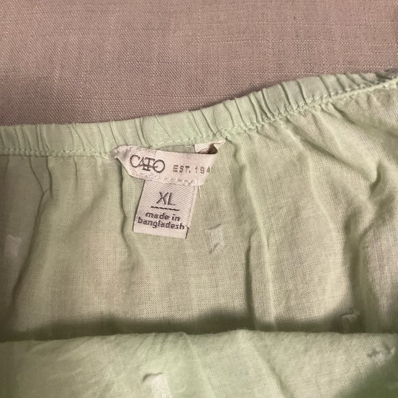 Cato Mint Green Women's Blouse - Picture 6 of 8